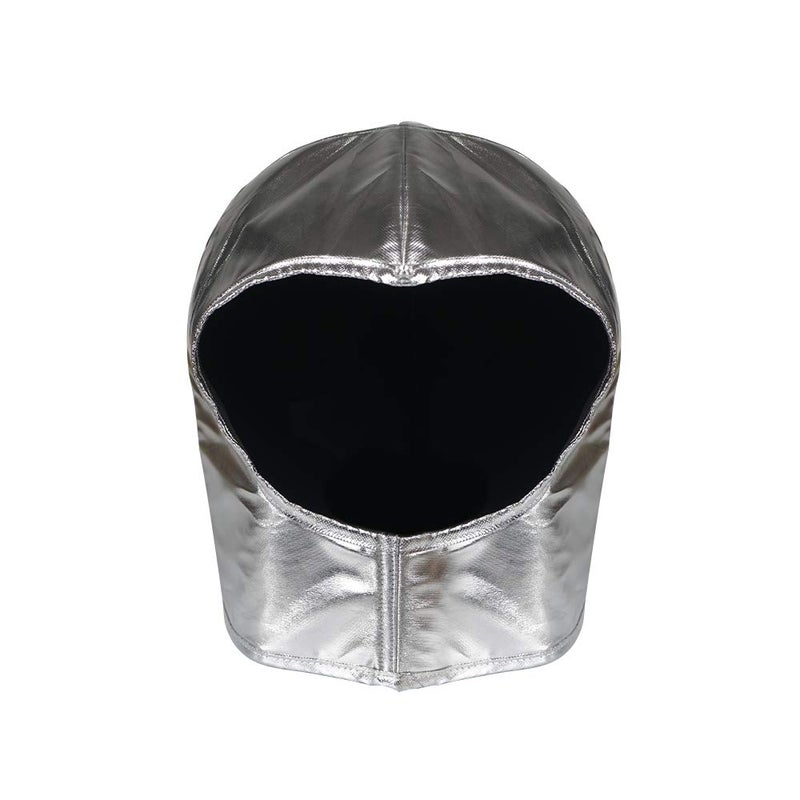 EraSpooky Astronaut Helmet Costume Spacemen Silver Space Helmet Adult and Child - Image 1
